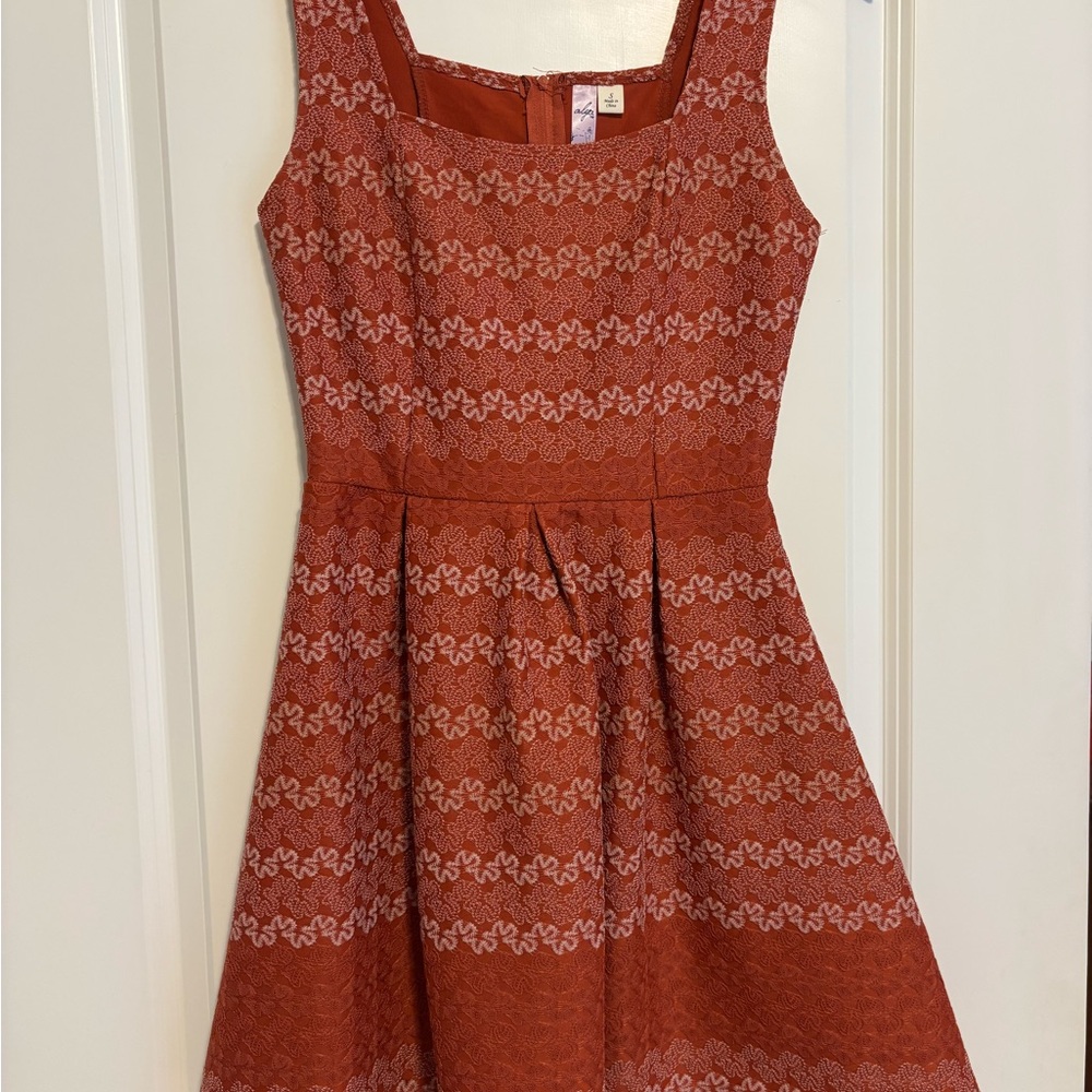 Alya Terracotta Lace Dress